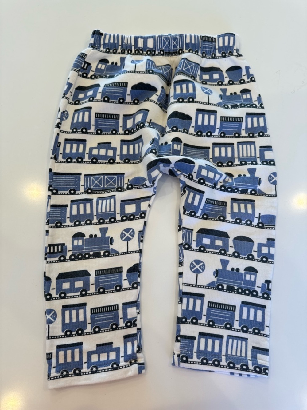Winter Water Factory 4T train print Harem pants